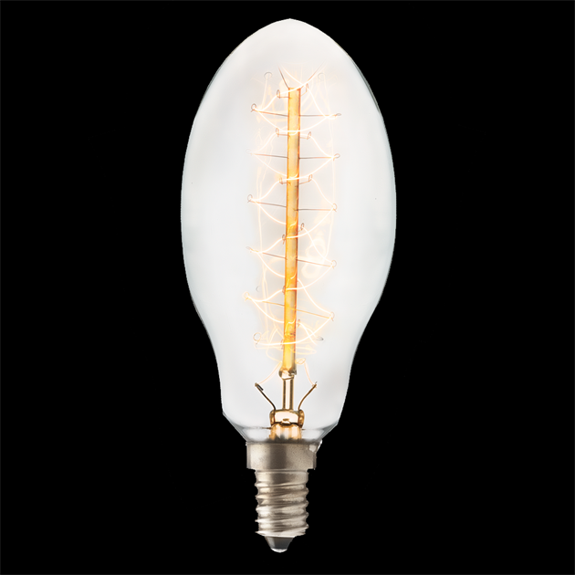 Ellipsoid 53mm klar E14 40W